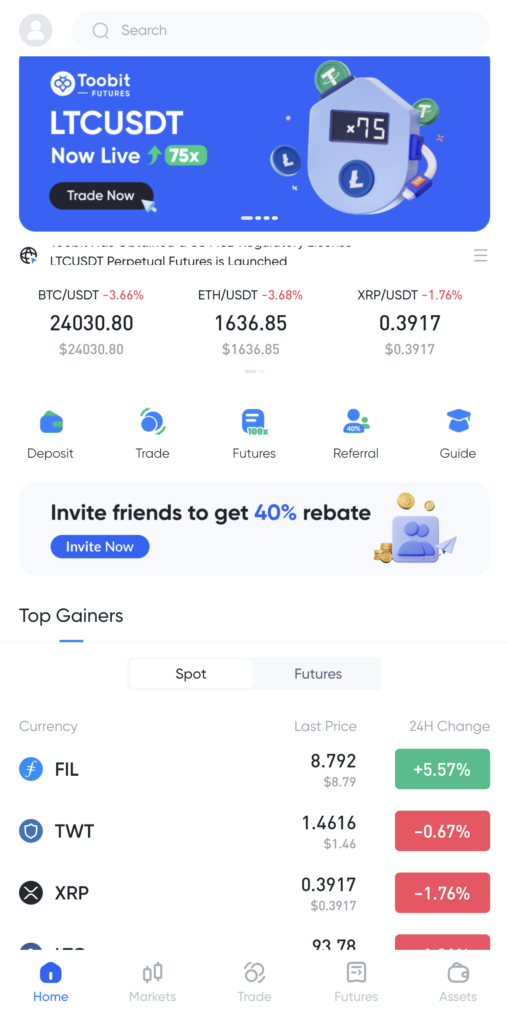 Toobit Referral Code