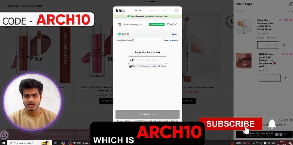 blurindia coupon code