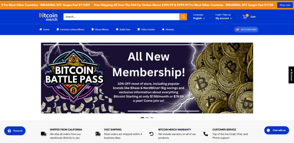 Overview of BitcoinMerch: The Ultimate Destination for Mining Gear and Accessories