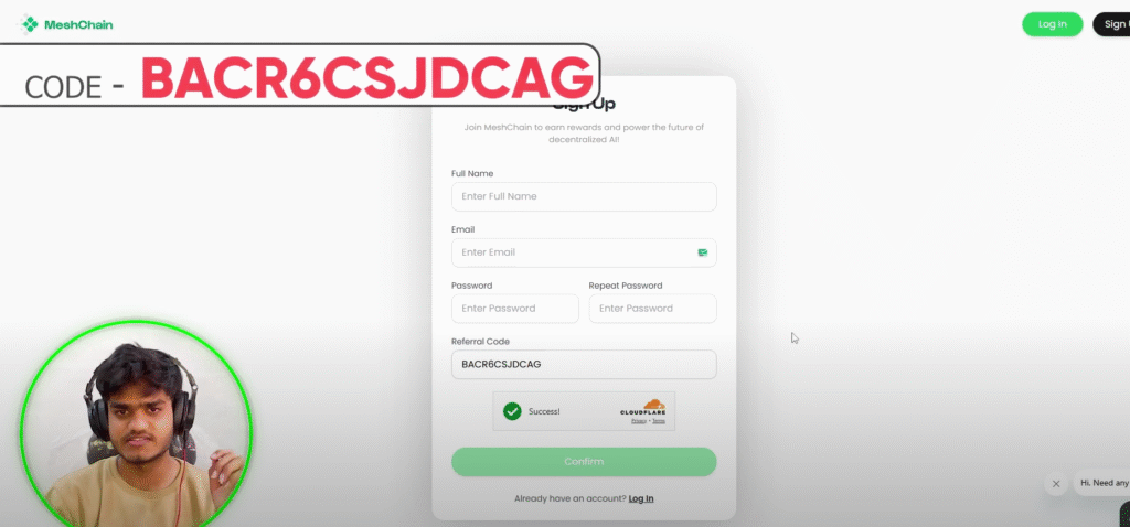 How to Use MeshChain Referral Code