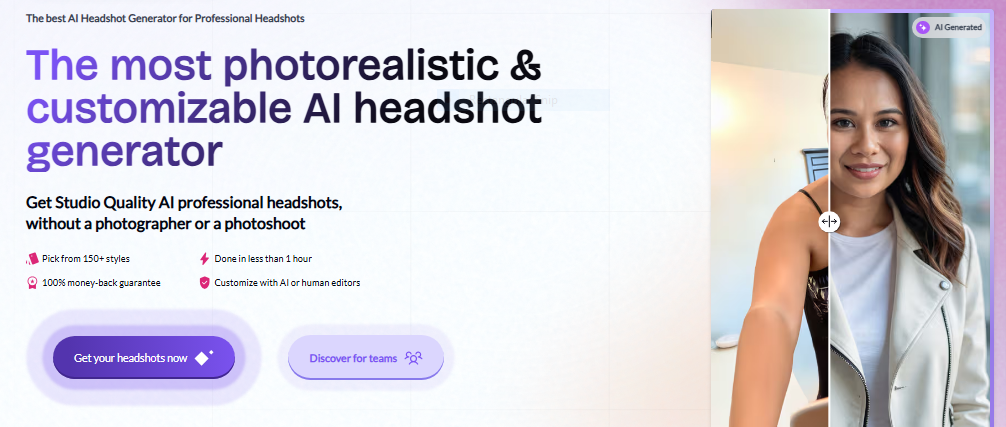 BetterPic - The most photorealistic & customizable AI headshot generator