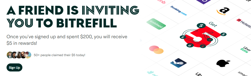 A FRIEND IS INVITING YOU TO BITREFILL