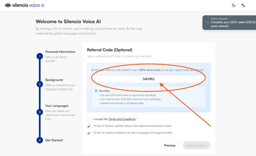 Silencio Referral Code