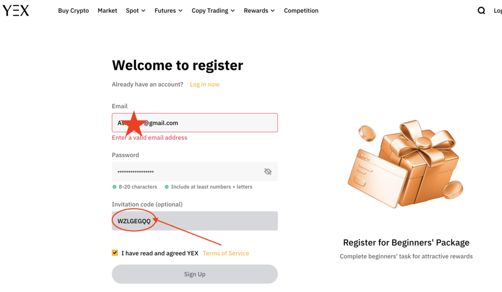 How to Use YEX Exchange Invitation Code “WZLGEGQQ” to Get 10% Off (Step-by-Step Guide)